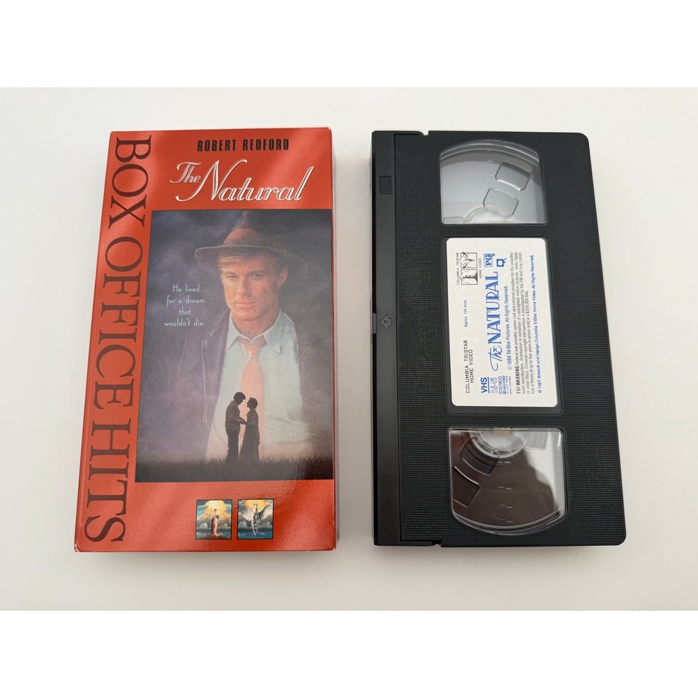 The Natural VHS Robert Redford Baseball Movie Columbia TriStar Box Office Hits
